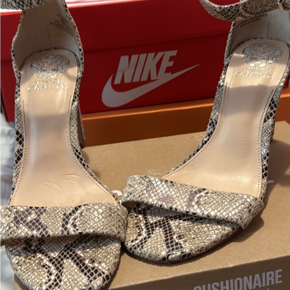 Vince Camuto Snakeskin Heels